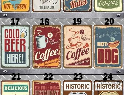 Decoración de tu casa con placas estilo vintage