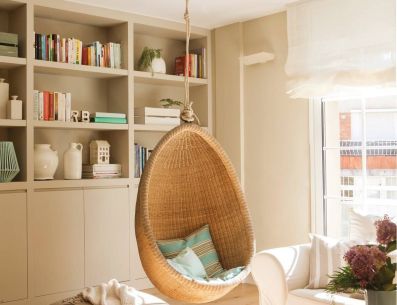 Ahorra espacio y ten un momento de tranquilidad para ti. Pinterest/El Mueble