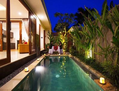 Complácete con estos bonitos bungalows en Cancún. Pinterest/TripCanvas Indonesia