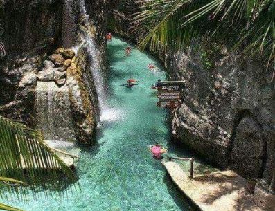Un verdadero paraíso que podremos disfrutar en los parques de Cancún. Pinterest/DÓNDE IR