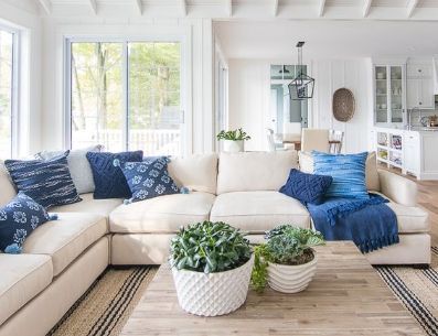 Decora tu hogar con estas bonitas y diferentes tipos de salas. Pinterest/The Lily Pad Cottage
