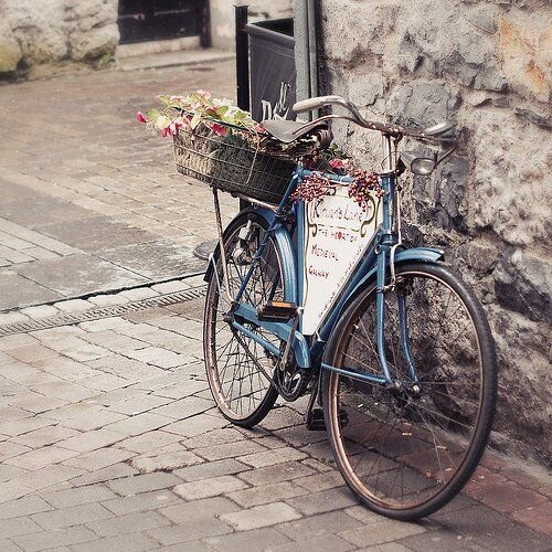 Disfruta de la primavera adornando tu bicicleta y deja que luzca espectacular. Pinterest/Eliza