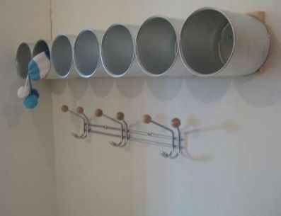 Sencillo de realizar este fabuloso portatoallas. Pinterest/Instructables