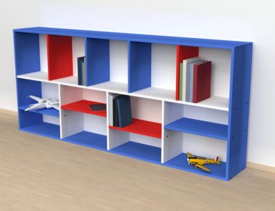 Qué tu hijo mantenga el orden con estos libreros. Pinterest/Duduk | Muebles Infantiles