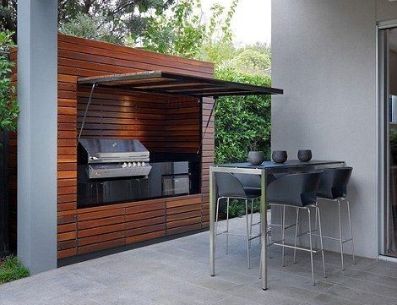 Las cocinas exteriores invitan a la reuniones entre familiares y amigos. Pinterest