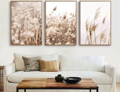 Existen cuadros que no aportan color como tal ni un motivo concreto, pero que si puedenllegar a resaltar por su textura. PINTEREST/ El Mueble