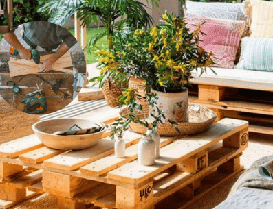 Si tienes muebles antiguos y arrumbados en casa que estás pensando seriamente en tirar a la basura, puedes hacer un buen uso de estas maderas para los planos de mesas de palets de madera. PINTEREST/ El Mueble