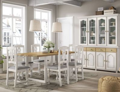 el blanco en sus distintas tonalidades es el principal elemeno del estilo provenzal. Silarte Muebles Rústicos