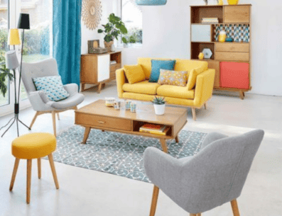 Escoge colores para la sala que te den libertad a la hora de elegir las tonalidades de los muebles y también las cortinas, alfombras, floreros, entre otros. PINTEREST/ Decoraciones Zapopan