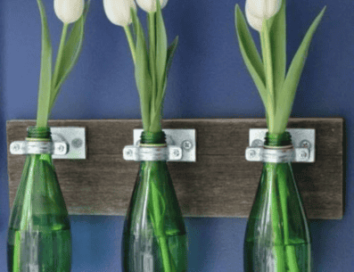 Las botellas de cristal son fáciles de conseguir y, lo mejor, ¡de reutilizar! PINTEREST/ Handfie