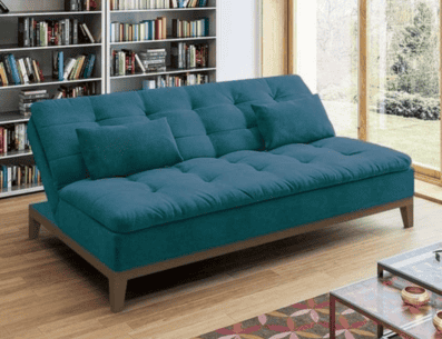 Los sofás cama se encuentran en el mercado en una gran variedad de estilos, tamaños y diseños para adaptarse a diferentes preferencias estéticas y necesidades prácticas. PINTEREST/ Carol • Instagram: homeforbooks
