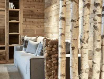 Tu decoración no tiene por qué estar ligada a pequeños detalles; transforma tu ambiente en un lugar completamente rústico. PINTEREST/ Galería Oneris Decoración