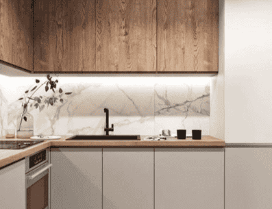Es posible combinar más de un concepto en el diseño de la cocina, sin embargo, para una apariencia limpia, prefiera seguir una única línea decorativa. PINTEREST/ My Home Designers
