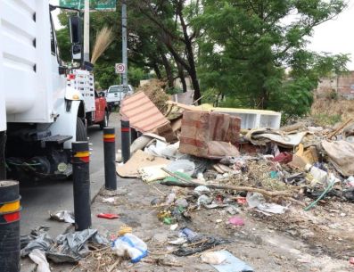 La Presidenta señaló que, a lo largo de estos seis meses de trabajo preventivo, las cuadrillas tuvieron que regresar varias veces al mismo lugar. ESPECIAL / GOBIERNO DE GUADALAJARA