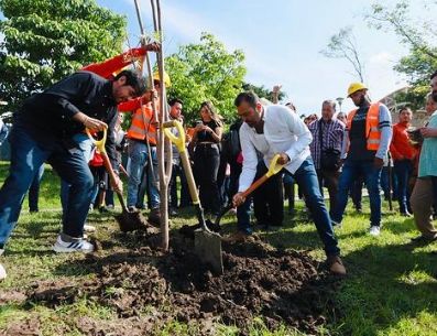 Ubicado en la zona de Lomas del Sur, este bosque urbano será un nuevo pulmón ambiental y espacio de esparcimiento para miles de familias del municipio. ESPECIAL/Gobierno de Tlajomulco