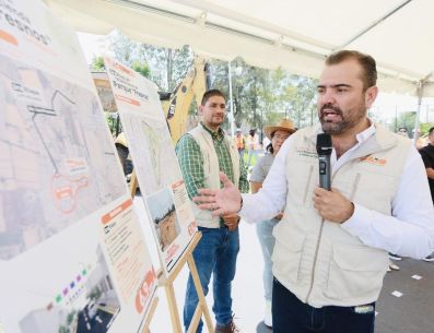 Estas acciones mejorarán la movilidad, la seguridad y la calidad de vida de miles de familias en La Gigantera, Valle Dorado y Hacienda Los Fresnos. ESPECIAL/Gobierno de Tlajomulco