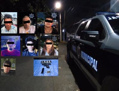 Estas son las detenciones realizadas por la policía municipal de Zapopan en las últimas horas. ESPECIAL / FACEBOOK Policía Zapopan