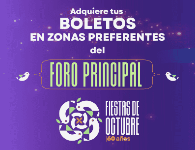 Próximamente, también se anunciarán las fechas y dinámicas para adquirir los boletos gratuitos de zonas generales en las Fiestas de Octubre. ESPECIAL / Fiestas de Octubre