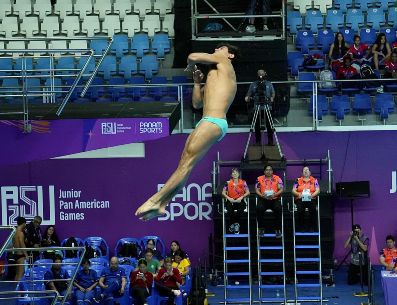 Con su triunfo, David Vázquez amarró su participación en los Juegos Panamericanos de Lima 2027, tanto en la prueba individual como la sincronizada. ESPECIAL