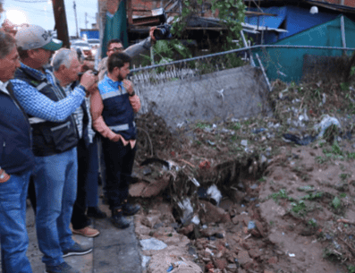 Se reportan 42 fincas dañadas, de las que cuatro representan un riesgo; se han retirado 330 m³ de escombro. ESPECIAL/Gobierno de Zapopan