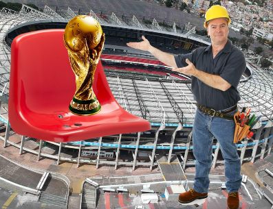 Así van lucen los trabajos de remodelación en el Estadio Banorte tras la colocación de butacas. SUN / ARCHIVO