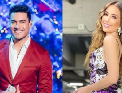 Cynthia Rodríguez es la fan número uno de su esposo Carlos Rivera, siempre lo acompaña en sus conciertos y eventos importantes. ESPECIAL