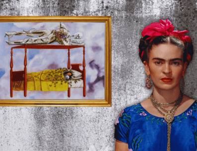 El particular cuadro de Frida Kahlo fue pintado en 1940 y estuvo en manos de un coleccionista privado. EFE / ARCHIVO