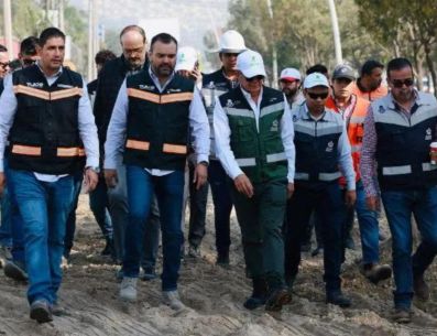 De manera paralela, el recorrido incluyó la supervisión de los trabajos en la avenida Adolf B. Horn, donde el municipio y el estado realizan una intervención conjunta que incluye un nuevo colector pluvial de 18 pulgadas. CORTESÍA