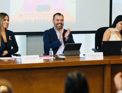 El pronunciamiento contra cualquier tipo de violencia hacia la mujer se realiza en el marco del Día Internacional de la Eliminación de la Violencia contra la Mujer. ESPECIAL/Gobierno de Tlajomulco