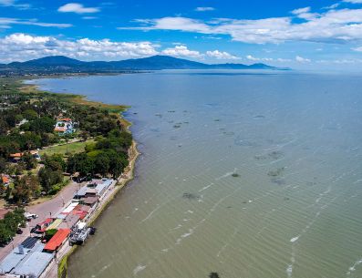 El nivel del lago de Chapala y las presas que abastecen de agua a la Zona Metropolitana de Guadalajara sigue en disminución tras el buen temporal de lluvias. EL INFORMADOR / ARCHIVO