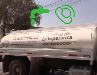 Así puedes solicitar el abastecimiento de agua en Tlaquepaque por el corte del Siapa. ESPECIAL / FACEBOOK Laura Imelda Pérez Segura