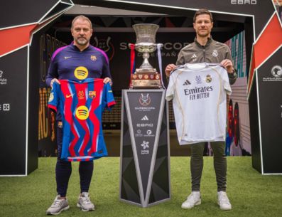 Barcelona y Real Madrid se enfrentarán por la Supercopa de España en en el King Abdullah Sports City, en Arabia Saudita. EFE / Marc Graupera