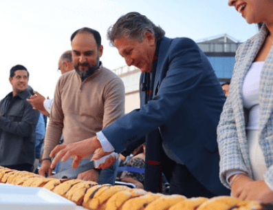 Frangie Saade destacó la importancia de compartir momentos como este con la ciudadanía. ESPECIAL/Gobierno de Zapopan
