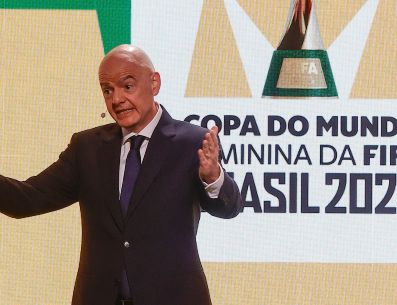 Gianni Infantino declaró que Brasil y la FIFA unirán al mundo entero en una fiesta inolvidable, "en el que va a ser el mejor mundial femenino de la historia". EFE / A. Coelho