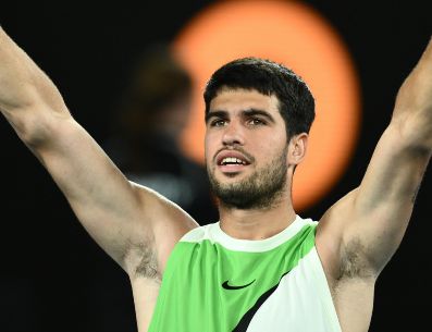 Alcaraz valoró positivamente su nivel mostrado durante el Abierto de Australia y aseguró sentirse orgulloso. EFE / J. Carrett