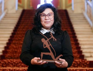 La escritora mexicana Elma Correa ha ganado este viernes el Premio Biblioteca Breve 2026. EFE / Enric Fontcuberta