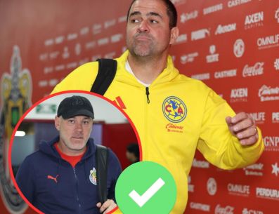 El brasileño, en un acto de humildad, reconoció ante la prensa que el argentino está haciendo un gran trabajo en Chivas en el Clausura 2026. Imago7 / ARCHIVO