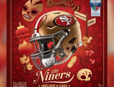 Hoy, mediante sus redes sociales, la NFL informó que para todos los "Fieles a la Ciudad de México", que "Los niners vuelven a pintar la capital chilanga de rojo y dorado". X / @nflmx