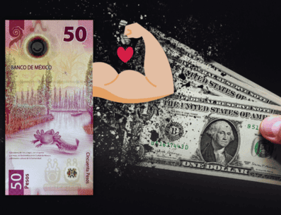 Al menudeo, el dólar se terminó vendiendo este viernes en 17.59 pesos en ventanillas de Banamex. ESPECIAL / CANVA