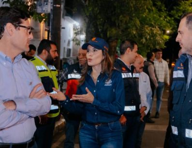 Se instalaron lonas para informar a los habitantes y comercios de las zonas sobre dichos trabajos. ESPECIAL / GOBIERNO DE GUADALAJARA