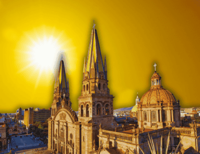 El pico máximo de temperatura en Guadalajara está pronosticado para registrarse exactamente entre las 14:00 y las 17:00 horas. ESPECIAL / CANVA