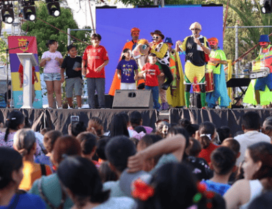 Se contó con la asistencia de más de 500 niñas y niños en una jornada con espectáculos, talleres y dinámicas familiares. ESPECIAL/Gobierno de Zapopan