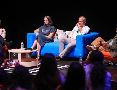 Panel: Incentivos Cinematográficos en: Portugal, España y México en el FICG 41 en el que se presentó el apoyo EFICA. EL INFORMADOR / J. Acosta
