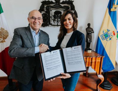 Tanto la Presidenta de Guadalajara como el Alcalde de San Luis Potosí, coincidieron en que este hermanamiento permitirá fortalecer el desarrollo de políticas públicas innovadoras. CORTESÍA