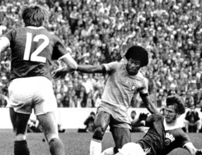 La primera serie de Alemania de 18 partidos con festejo abarcó desde Italia 1934 hasta su primer encuentro en Chile 1962. EFE / ARCHIVO