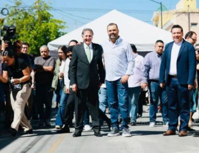 La obra realizada por el Gobierno de Tlajomulco en la calle Clavel, en la colonia Tulipanes, contempló una inversión de 26.5 millones de pesos para la transformación integral de esta vialidad. CORTESÍA/ Gobierno de Tlajomulco