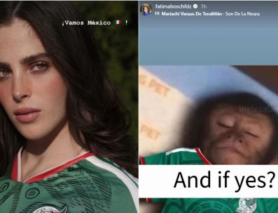 Con estas fotos, Fátima Bosch se suma al apoyo de la Selección Mexicana que hoy se juega la vida frente a Ecuador en el Mundial 2026. ESPECIAL / Instagram @fatimaboschfdz