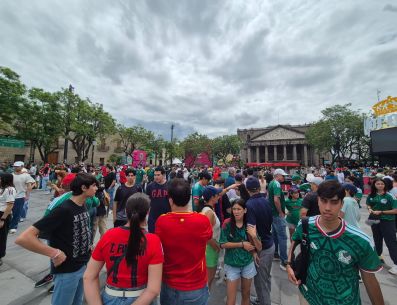 Anuncian autoridades que el Fan Fest de GDL se encuentra lleno para ver el México vs Ecuador. EL INFORMADOR / ARCHIVO