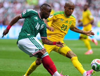 Jayden Adams fue titular en el partido inaugural del torneo, en el que Sudáfrica enfrentó a México. IMAGO7