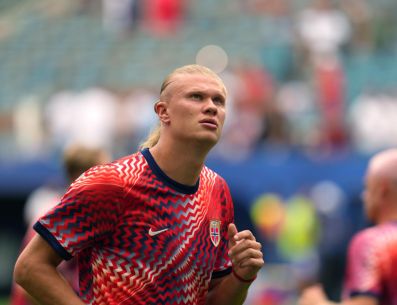 Erling Haaland se convirtió en uno de los nombres con mayor tendencia en redes sociales en el marco del Mundial 2026. EFE/A. Boal